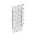 Office Jansan | Storex 70245U06C 13 in. x 4 in. x 14 in. Wall File - Letter Size, Clear (3/Pack) image number 1
