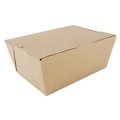 Food Trays, Containers, and Lids | SCT SCH 0734 ChampPak 7.75 in. x 5.5 in. x 3.5 in. #4 Carryout Boxes - Kraft (160/Carton) image number 0