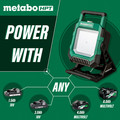 Work Lights | Metabo HPT UB18DCQ4M 18V MultiVolt Lithium-Ion 11.8 in. Cordless Work Light (Tool Only) image number 7