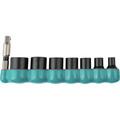 Impact Sockets | Makita E-01703 8-Piece Impact XPS 6-Point SAE 1/4 in. Drive Impact Socket Set with Standard Socket Adapter image number 0