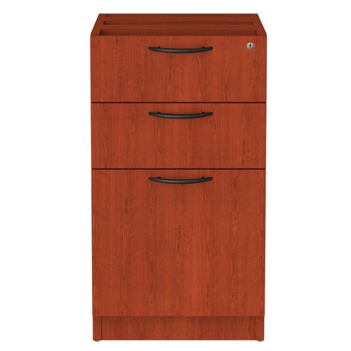  | Alera ALEVA532822MC Valencia Series 15.63 in. x 20.5 in. x 28.5 in. Box/File Full Pedestal - Mahogany image number 0