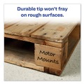 Office Jansan | Avery 08885 Broad Chisel Tip Large Desk-Style MARKS A LOT Permanent Marker - Green (1-Dozen) image number 7