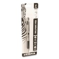Pens | Zebra ZEB27111 F-301 Ballpoint Pen, Retractable, Fine 0.7 mm, Black Ink, Stainless Steel/Black Barrel image number 2