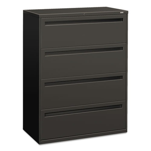  | HON H794.L.S Brigade 700 Series Four-Drawer 42 in. x 18 in. x 52.5 in. Lateral File - Charcoal image number 0