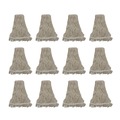 Mops | Boardwalk BWK432C 32 oz. Pro Loop Web/Tailband Premium Standard Mop Head - White (12/Carton) image number 0