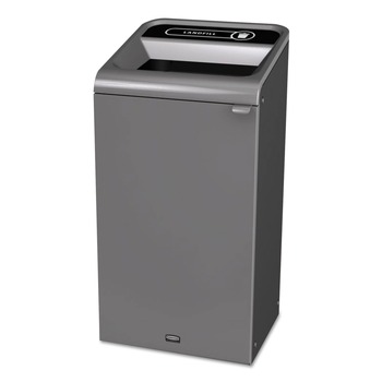 Rubbermaid Commercial 23-Gallon Landfill Configure Indoor Recycling Waste Receptacle - Gray