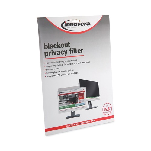  | Innovera IVRBLF156W 16:9 Aspect Ratio Blackout Privacy Filter for 15.6 in. Widescreen Laptop image number 0
