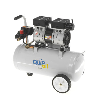 AIR COMPRESSORS | Quipall 6-1-SIL 1 HP 6.3 Gallon Oil-Free Wheelbarrow Air Compressor