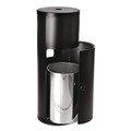 Paper & Dispensers | Gritt Commercial GRI509BLK 13.1 in. x 13.1 in. x 36 in. Floor Stand Wet Wipe Dispenser Station with 7 Gallon Built-In Trash Can - Black image number 3
