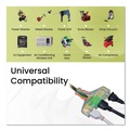 Office Electronics & Batteries | GoGreen Power GG-15150 50 ft. 15 Amps 14 AWG 3-Outlet Heavy Duty Extension Cord - Orange image number 4