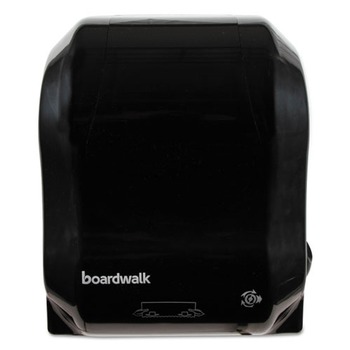 Boardwalk T7470BKBW 13.25 in. x 10.25 in. x 16.25 in. Hands Free Mechanical Towel Dispenser - Black