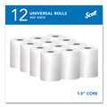 Cleaning & Janitorial Supplies | Scott 2068 8 in. x 400 ft. 1.5 in. Core 1-Ply Essential Hard Roll Towels - White (12 Rolls/Carton) image number 1