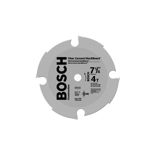 $21 off orders over $100 | Bosch CB704FC 7-1/4 in. 4-Tooth Fiber Cement Circular Saw Blade image number 0