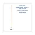 New Year New Savings! Save $25 off $150 | Boardwalk BWK603 1.13 in. x 62 in. #20plus Screw Clamp Metal Head Wooden Mop Handle - Natural image number 4