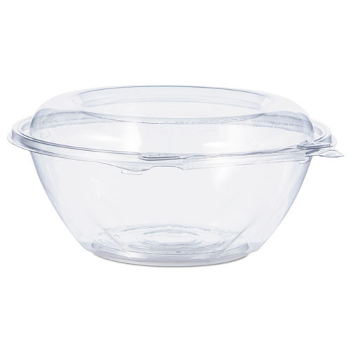 Bowls and Plates | Dart CTR24BD 24 oz. Tamper-resistant Tamper-evident Bowls with Dome Lids - Clear (150/Carton) image number 0