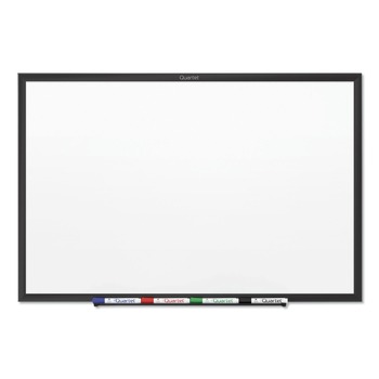 Quartet Classic Series Nano-Clean 48 x 36 Dry Erase Board - White Surface/Black Aluminum Frame