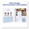 Office Jansan | Avery 68052 11 in. x 8.5 in. 3 Rings 0.5 in. Capacity Framed View Heavy-Duty Binders - White image number 3