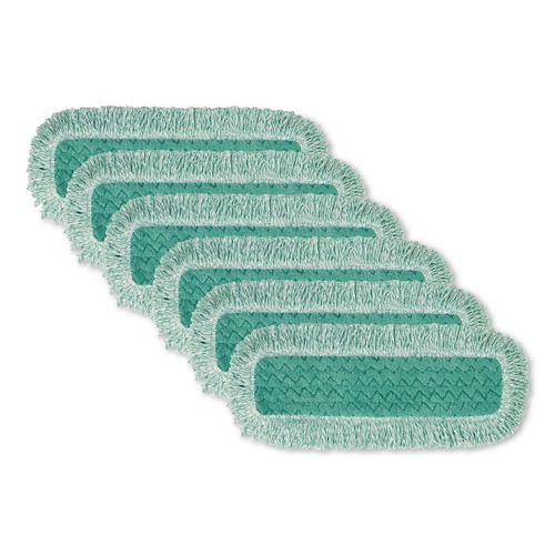 Cleaning & Janitorial Supplies | Rubbermaid Commercial FGQ41800GR00 18 in. Microfiber Dust Pad with Fringe - Green (6/Carton) image number 0