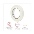 Office Jansan | Universal UNV51334 3 in. Core 18 mm x 54.8 mm Removable General Purpose Masking Tape - Beige (6/Pack) image number 3