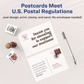 Office Jansan | Avery 08387 80 lbs. 4.25 in. x 5.5 in. Printable Postcards for Inkjet Printers - Matte White (200 Cards, 4 Cards/Sheet, 50 Sheets/Box) image number 3