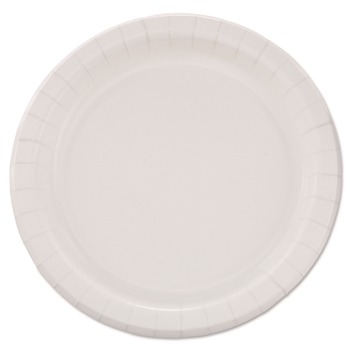 SOLO Bare Eco-Forward 8.5 in. diameter Clay-Coated Paper Dinnerware Plate - White (500/Carton)