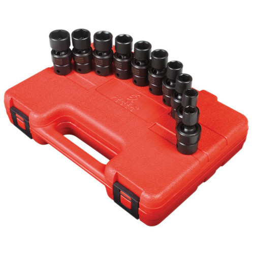 Sockets | Sunex 3657 10-Piece 3/8 in. Drive Metric Universal Impact Socket Set image number 0