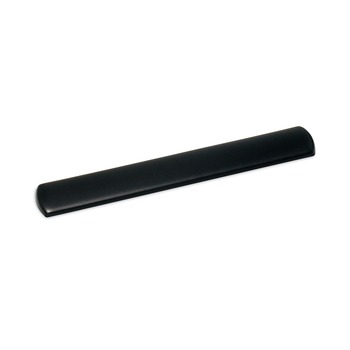3M 19 in. Antimicrobial Leatherette Cover Gel Wrist Rest for Keyboard - Black