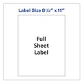 Office Jansan | Avery 08255 8.5 in. x 11 in. Full-Sheet Vibrant Inkjet Color-Print Labels - Matte White (20/Pack) image number 1