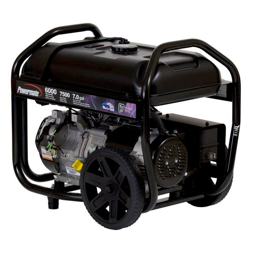 Factory Reconditioned Powermate Pm0126000r 6 000 Watt 414cc Gas Portable Generator Cpo Outlets