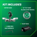 Miter Saws | Metabo HPT C12RSH3M 120V 15 Amp 12 in. Dual Bevel Sliding Corded Miter Saw image number 1