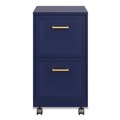 Office Filing Cabinets & Shelves | Alera 26415 Two-Drawer Mobile Vertical File 2 Letter-Size File Drawers 14.25 x 18 x 26.7 - Navy image number 1