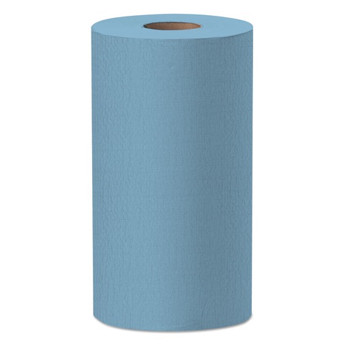  | WypAll 35411 X60 9.8 in. x 13.4 in. Cloths - Small, Blue (130/Roll, 12 Rolls/Carton) image number 0