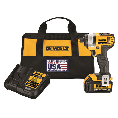 Impact Drivers | Factory Reconditioned Dewalt DCF885L1R 20V MAX Compact Lithium-Ion 1/4 in. Cordless Hex Impact Driver Kit (3 Ah) image number 0