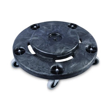 Boardwalk 300 lbs. Capacity 18.25 in. Diameter Refuse Container Utility Dolly - Gray