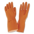 Cleaning Gloves | Ansell 192085 Alphatech 87-208 Heavyweight Gloves - Large, Orange (144 Pairs/Carton) image number 0