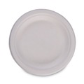 Food Service | Boardwalk PL-06BW 6 in. Diameter Bagasse Dinnerware Plate - White (1000/Carton) image number 0