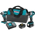 Combo Kits | Makita XT296ST 18V LXT Brushless Lithium-Ion 1/2 in. Cordless Hammer Drill Driver and 3-Speed Impact Driver Combo Kit with 2 Batteries (5 Ah) image number 0