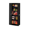  | Alera CM7824BK 36 in. x 78 in. x 24 in. Assembled High Storage Cabinet with Adjustable Shelves - Black image number 2