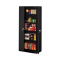  | Alera CM7824BK 36 in. x 24 in. x 78 in. Assembled High Storage Cabinet with Adjustable Shelves - Black image number 2