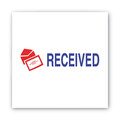 Bulk Savings Pricing 2 | ACCUSTAMP2 035537 1.63 in. x 0.5 in. RECEIVED Pre-Inked Shutter Stamp - Red/Blue image number 2