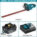 Hedge Trimmers | Factory Reconditioned Makita XHU02M1-R 18V LXT Lithium-Ion 22 in. Cordless Hedge Trimmer Kit (4 Ah) image number 2