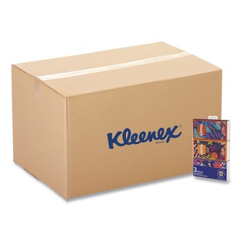 Kleenex On The Go Packs 3-Ply Facial Tissues - White (36/Carton)