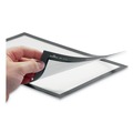 Office Jansan | Durable 476803 DURAFRAME 8.5 in. x 11 in. Sign Holder - Red Frame (2/Pack) image number 6