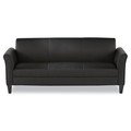 Office Jansan | Alera ALERL21LS10B Reception Lounge Sofa Series 77 in. x 31.5 in. x 32 in. 3-Cushion Sofa - Black image number 0