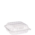 Labor Day Sale! Save $30 off $199! | Dart C90PST3 ClearSeal 8.25 in. x 8.25 in. x 3 in. Hinged-Lid Plastic Containers - Clear (250/Carton) image number 3