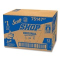 Cleaning & Janitorial Supplies | Scott 75147 9.4 in. x 11 in. Standard Shop Towels - Blue (55/Roll 12 Rolls/Carton) image number 2