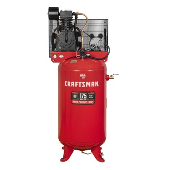 PRODUCTS | Craftsman CMXECXM803.COM 230V 22 Amp 5 HP 2-Stage 80 Gallon 13.5 SCFM @ 175 PSI Oil-Lubricated Electric Vertical Corded Air Compressor