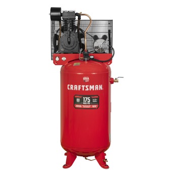  | Craftsman CMXECXM803.COM 230V 22 Amp 5 HP 2-Stage 80 Gallon 13.5 SCFM @ 175 PSI Oil-Lubricated Electric Vertical Corded Air Compressor