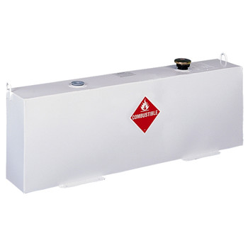  | JOBOX 486000 37 Gallon Vertical Steel Liquid Transfer Tank - White