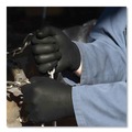 Disposable Gloves | Ammex GWBN44100 6 mil Heavy-Duty Industrial Powder-Free Nitrile Gloves - Medium, Black (1000/Carton) image number 5